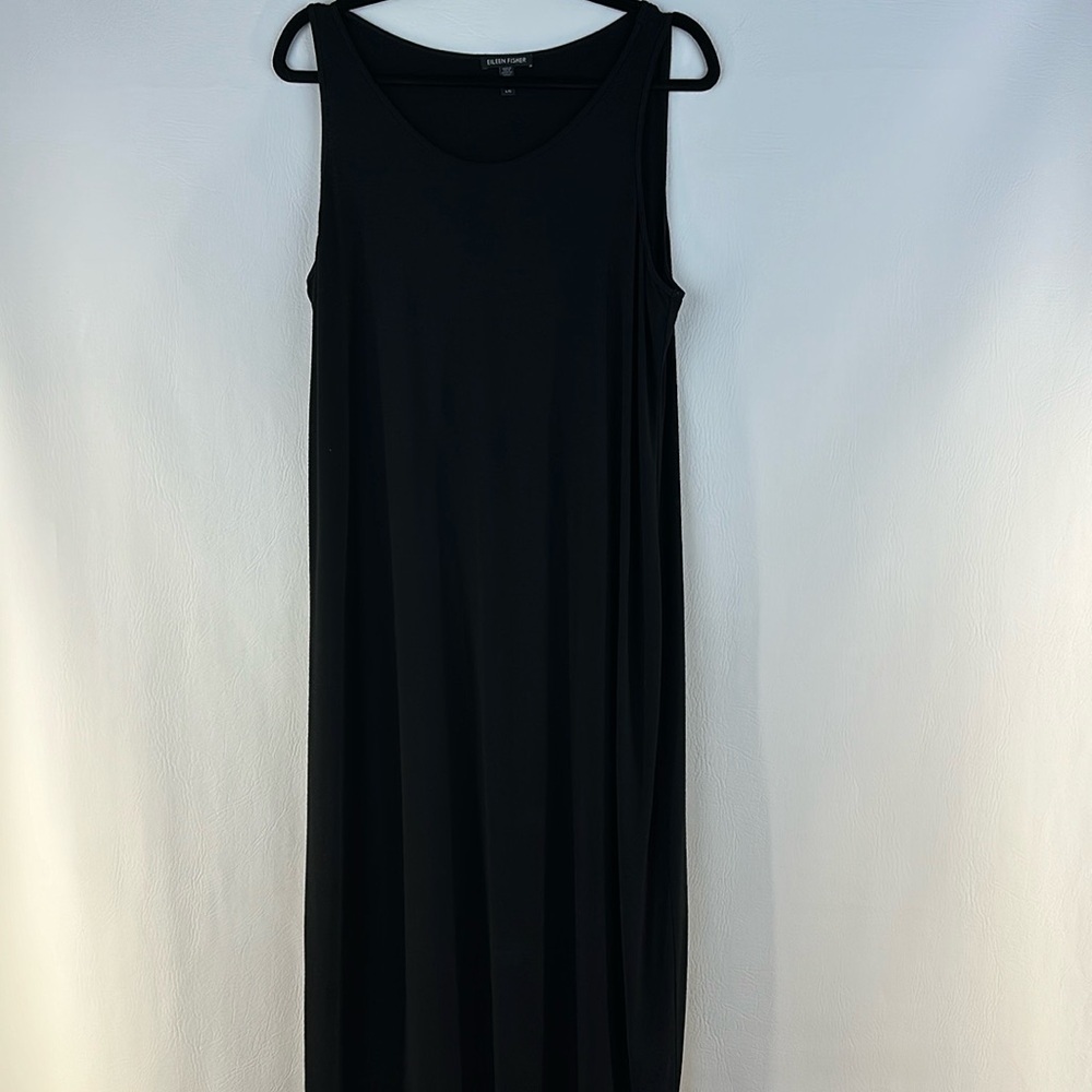 Eileen Fisher Minimalist Viscose Tank Maxi Dress, L